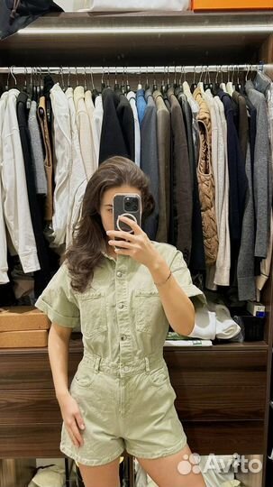 Джинсовый комбинезон zara