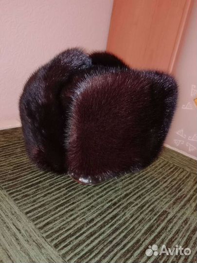 Норковая шапка мужская