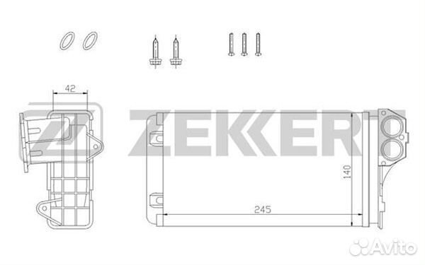 Радиатор двс Citroen Xsara Picasso 1999- MK5088