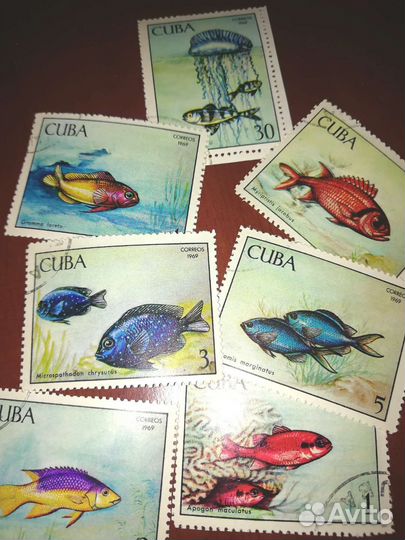 Почтовые марки Куба 1969 г