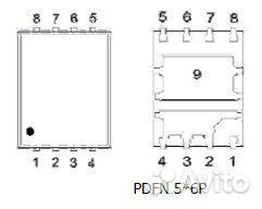 Микросхема PKC46DY N-Channel mosfet 30V 34A/99A P