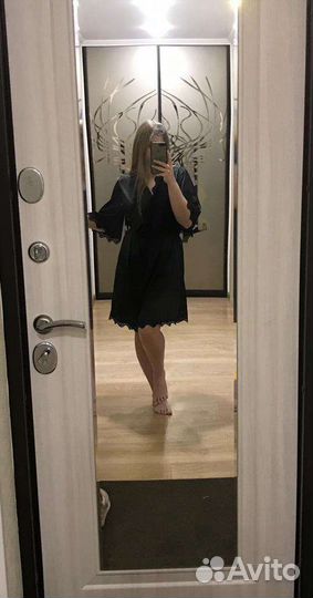 Халат женский шелковый