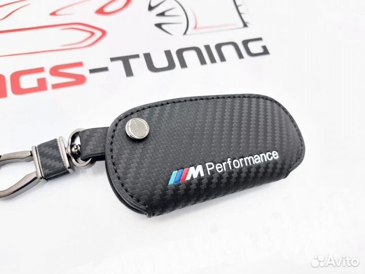 Чехол для ключа BMW черный M-Perfomance стиль 1