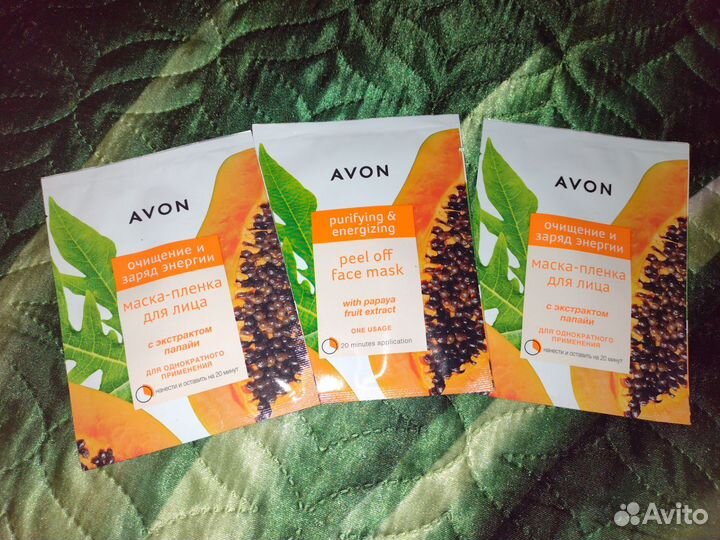 Маска для лица avon 3шт