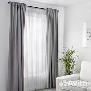 Шторы икеа, lill гардины, белые, 280x300 см