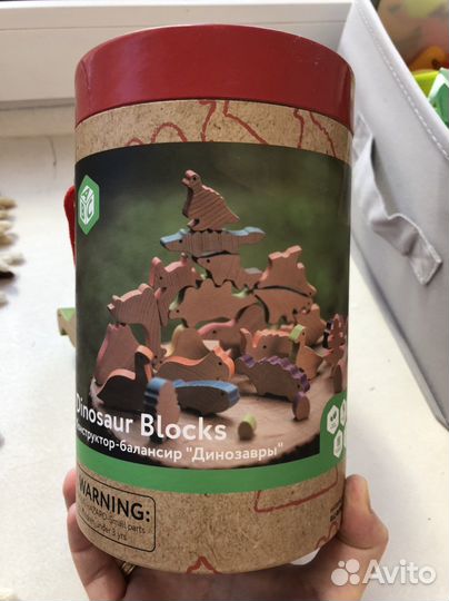 Игра балансир Динозавры ELC деревянная