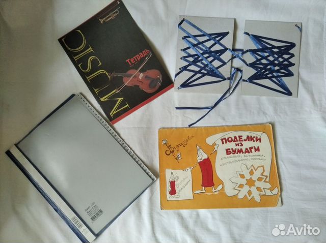 Нотная тетрадь, папка, обложка, поделки из бумаги