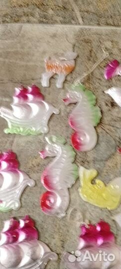 Игрушки новогодние картон СССР