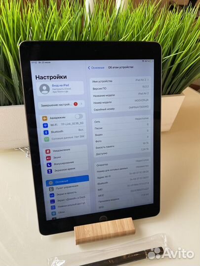 iPad AIR 2 cellular ростест стилус