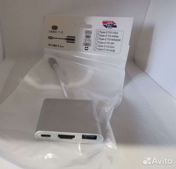 Адаптер Внешняя видеокарта Type-C в hdmi