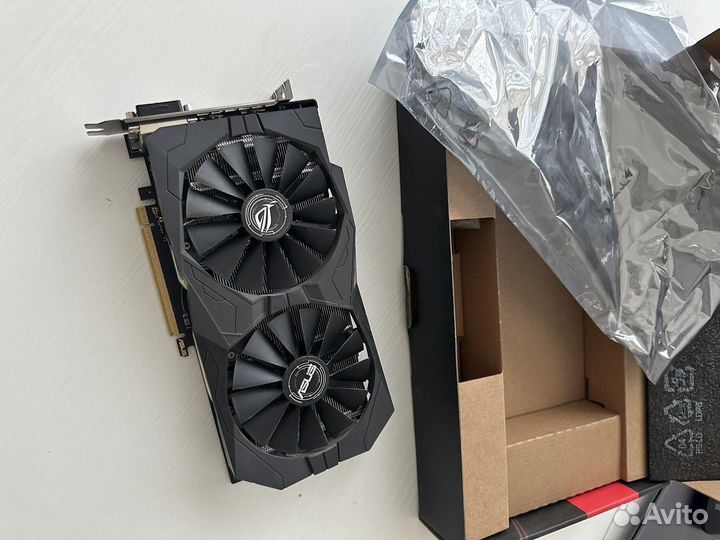 Видеокарта asus Radeon RX 570 8 гб (ROG-strix
