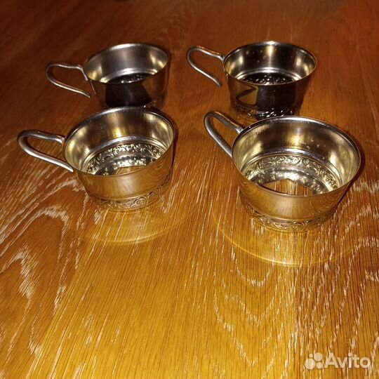 Подстаканники СССР мельхиоровые