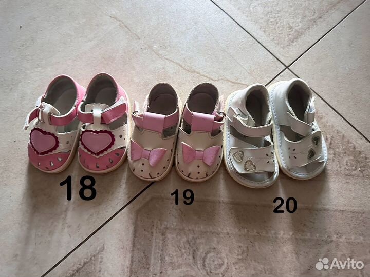 Сандали для девочки 18, 19, 20