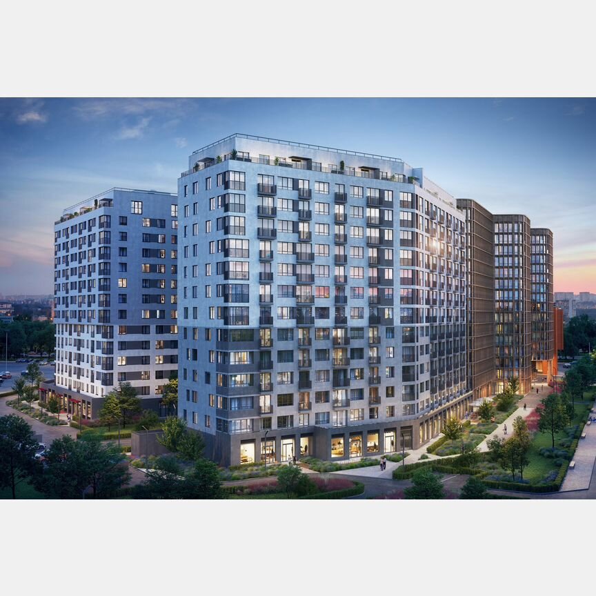 3-к. квартира, 95,3 м², 2/14 эт.
