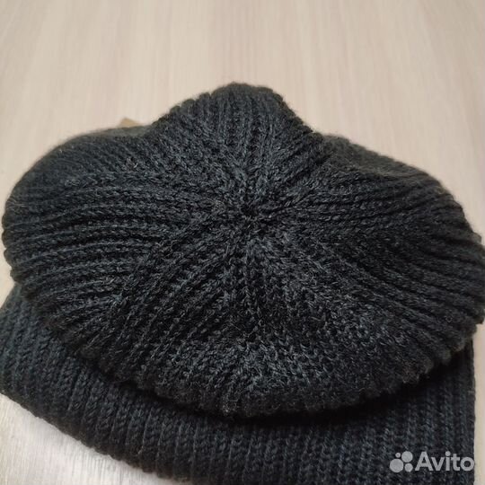 Шапка шерстяная двойная р. 56-58