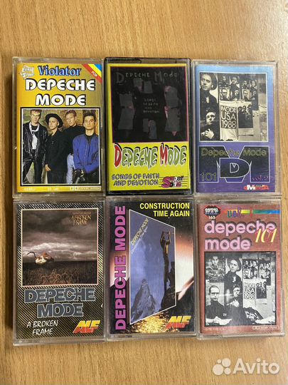 Аудиокассеты depeche mode