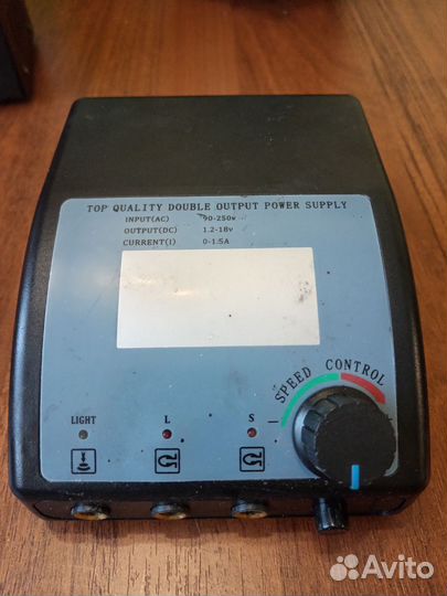 Блок питания для тату машинки, клипкорд, педаль