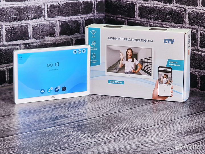 Домофон с Wi-FI для видеонаблюдения CTV-M5801