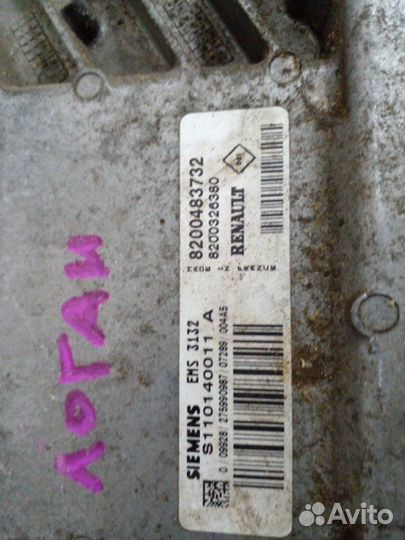 Блок управления двигателем Renault Logan 1 2007