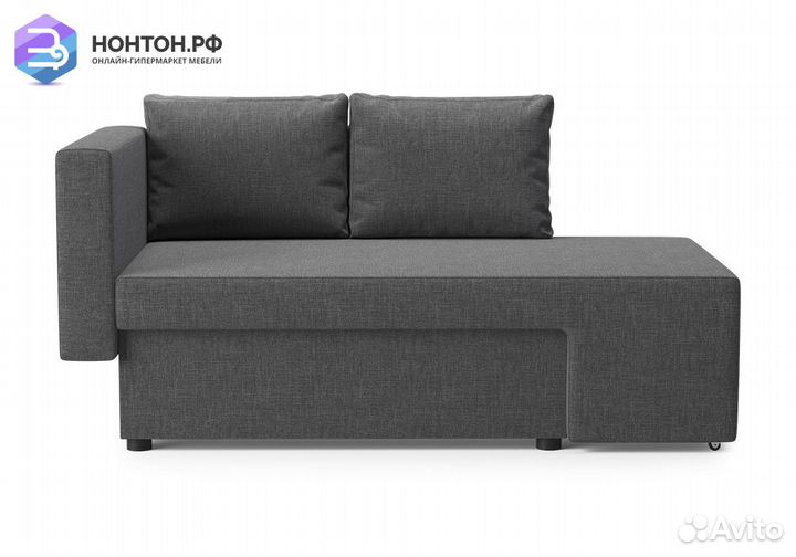 Диван еврокнижка Дагмар темно-серый