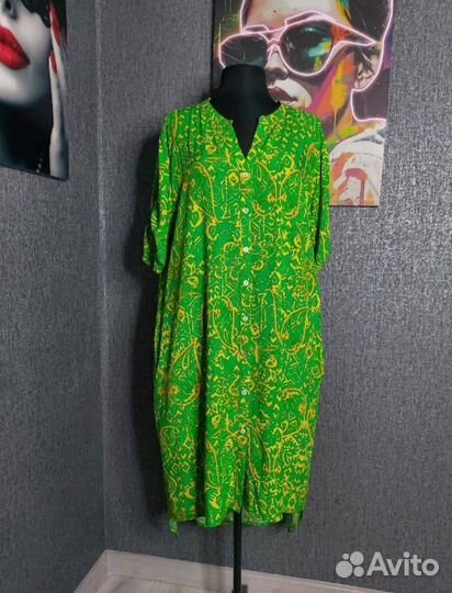 Платья рубашки штапель 52-54,56-58,58-60