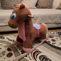 Детская лошадка качалка музыкальная