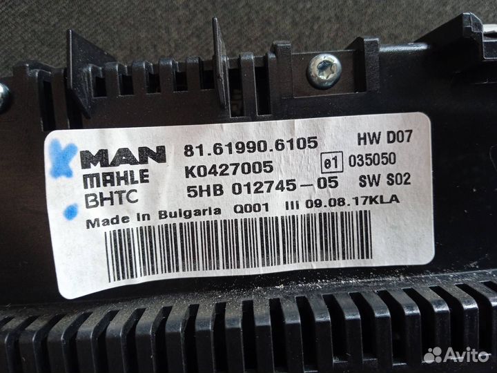 Блок управления печки/климат-контроля MAN TGX 2017