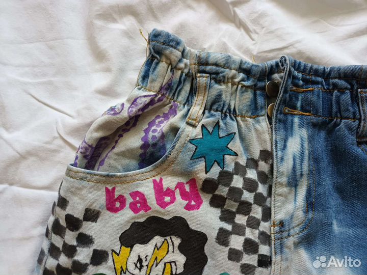 Джинсовые шорты кастом