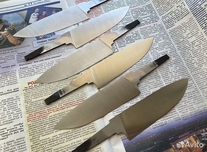 Клинок шеф средний, 95х18/сатин