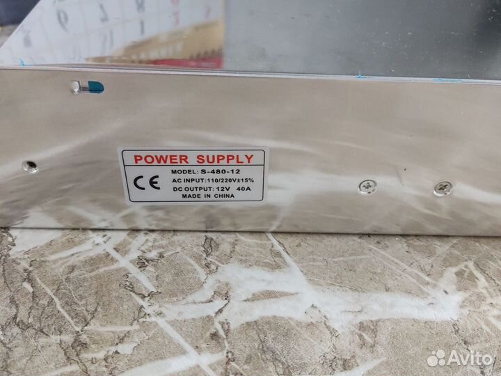 Адаптер блок питания 12v 40А 480 вт