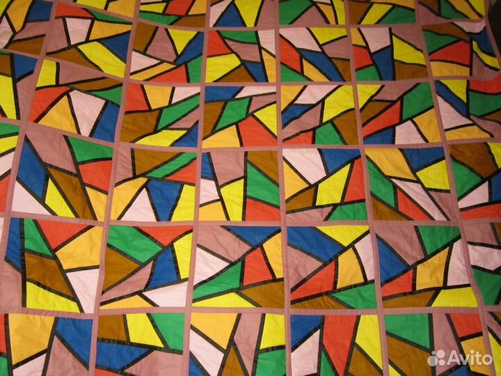 Лоскутное покрывало ручной работы