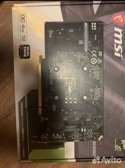 Видеокарта MSI 1050ti 4 gb