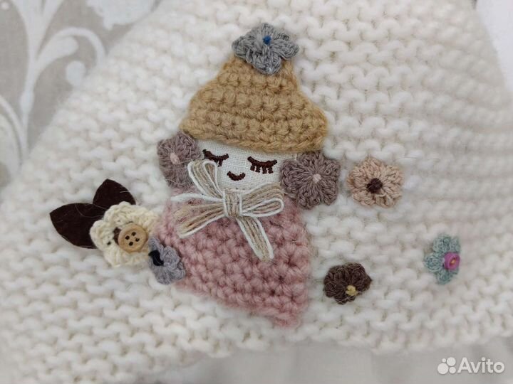 Шапка зимняя для девочки новая, шерсть