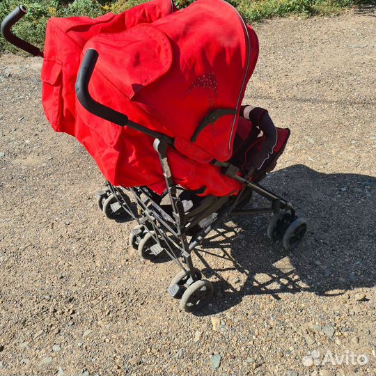 Прогулочная коляска для двойни бу