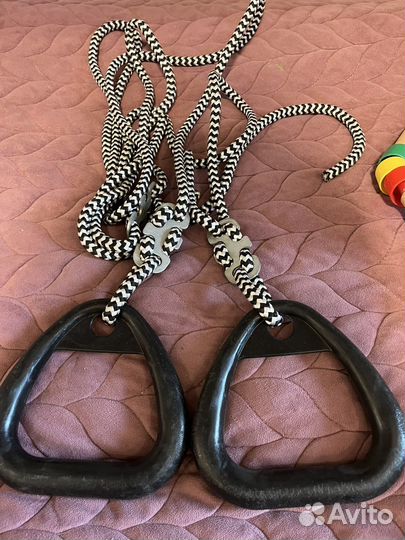 Качели, трапеция, левтница, кольца