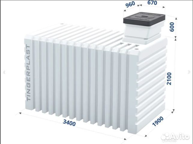 Пластиковый Погреб Tingard 3500