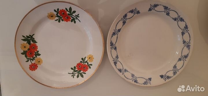 Талелки и блюда фаянс СССР