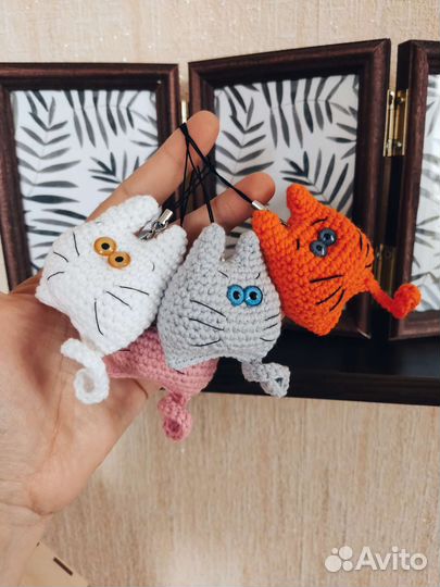 Брелки коты игрушка