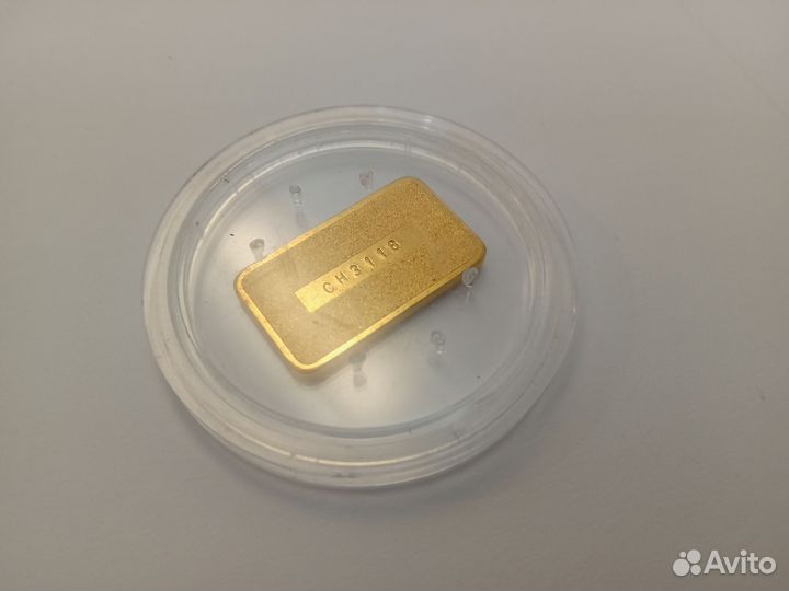 Слиток 10 грамм, золото 999,9 пробы