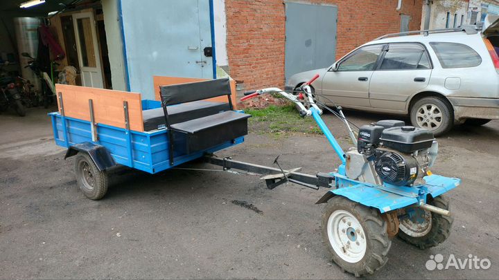 Мотоблок Нева мб 2 с прицепом