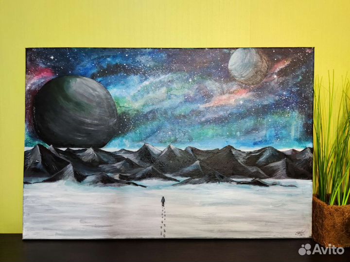 Картина акрилом на холсте