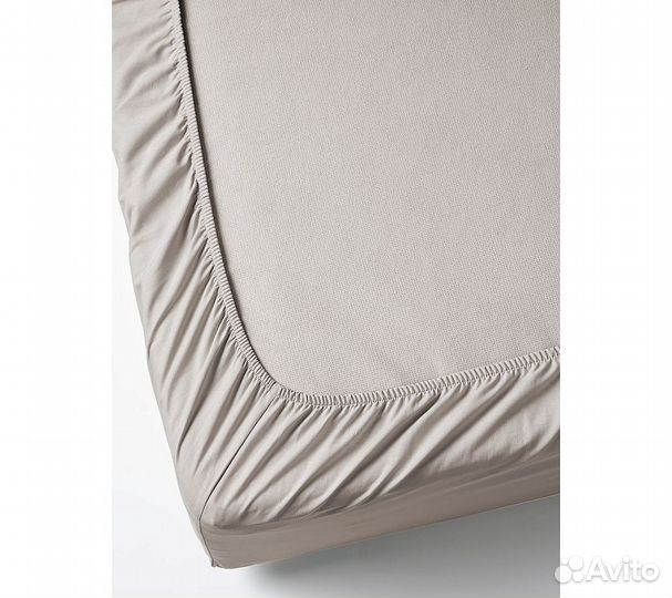 Простынь GoodNight Сатин 200х200х20 Бежевый на рез