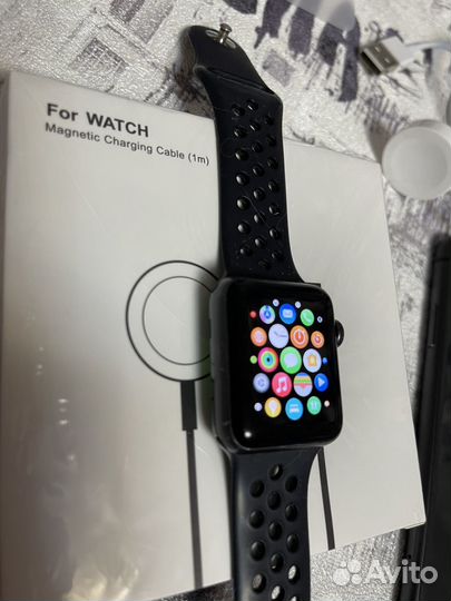 Часы apple watch 3 38 mm 100%