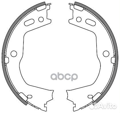 4666.00 колодки барабанные ручника Hyundai Gen