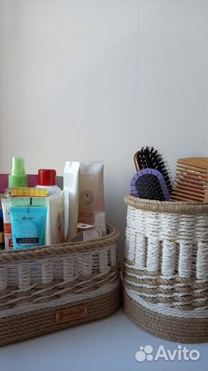 Плетёные корзинки из натуральных материалов