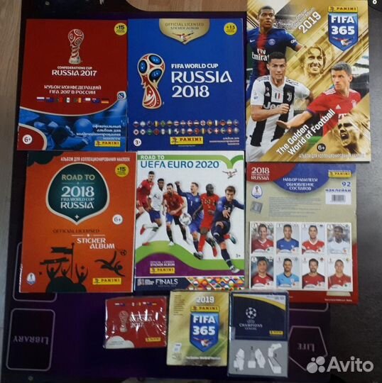 Панини, боксы, наклейки Чемпионат мира 2018