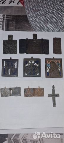 Складень, пластика, литье старинные