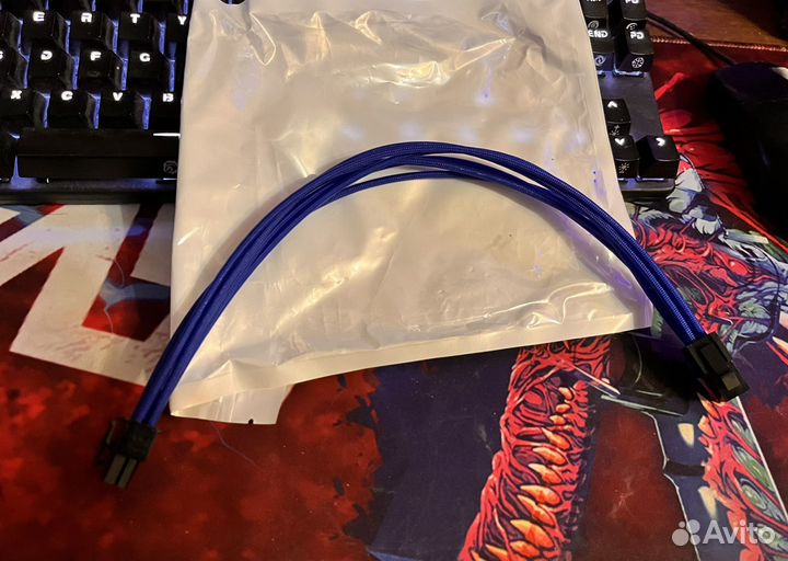 Удлинители PCI-E 6pin и 8pin длина обоих 300мм