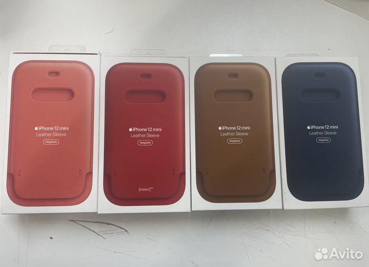 Оригинальный чехол из кожи на айфон 12 mini