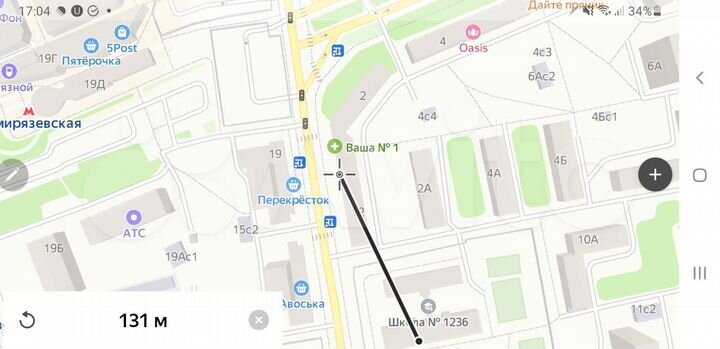 Торговое помещение 26 м² у метро на трафике